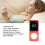 MP3-Player Bluetooth 5.0 128 GB Rot 90,5x39,5x10 mm 5