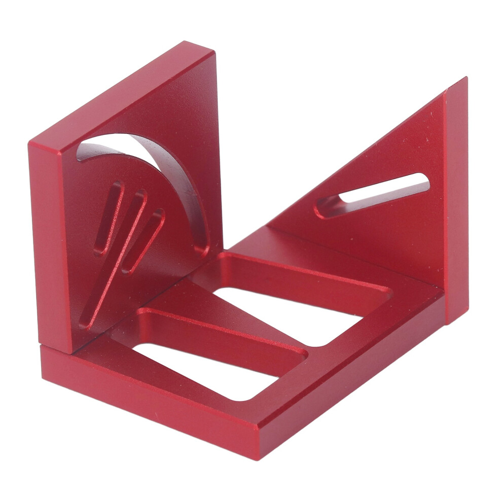 Multi Angle 3D Protractor Aluminum Alloy 45 Marking Ruler For Woodworking 5091349283853