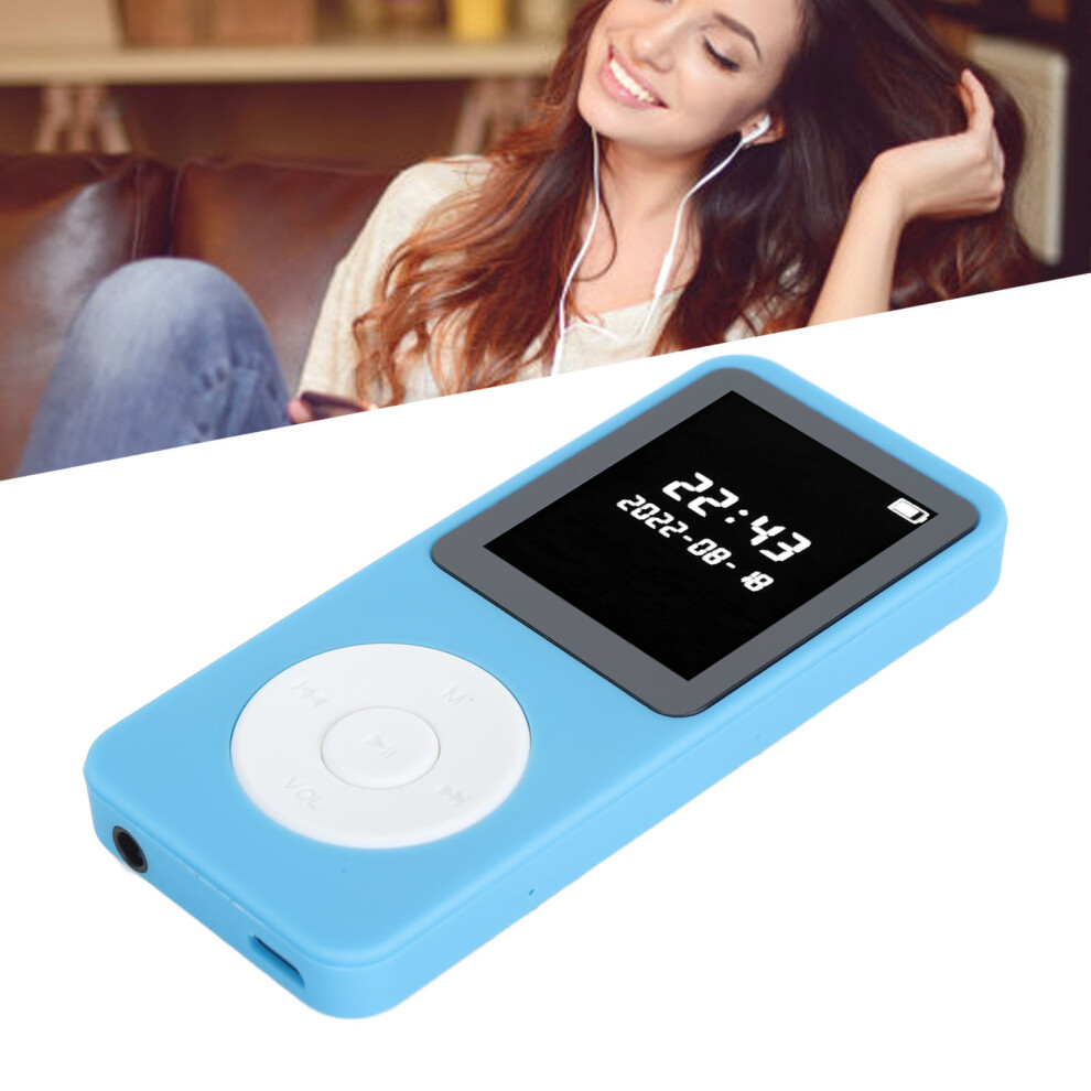 Tooth Mp3 Player 1.77" Lcd, 128Gb Max, Fm Radio, Recorder Blue 8761349284941