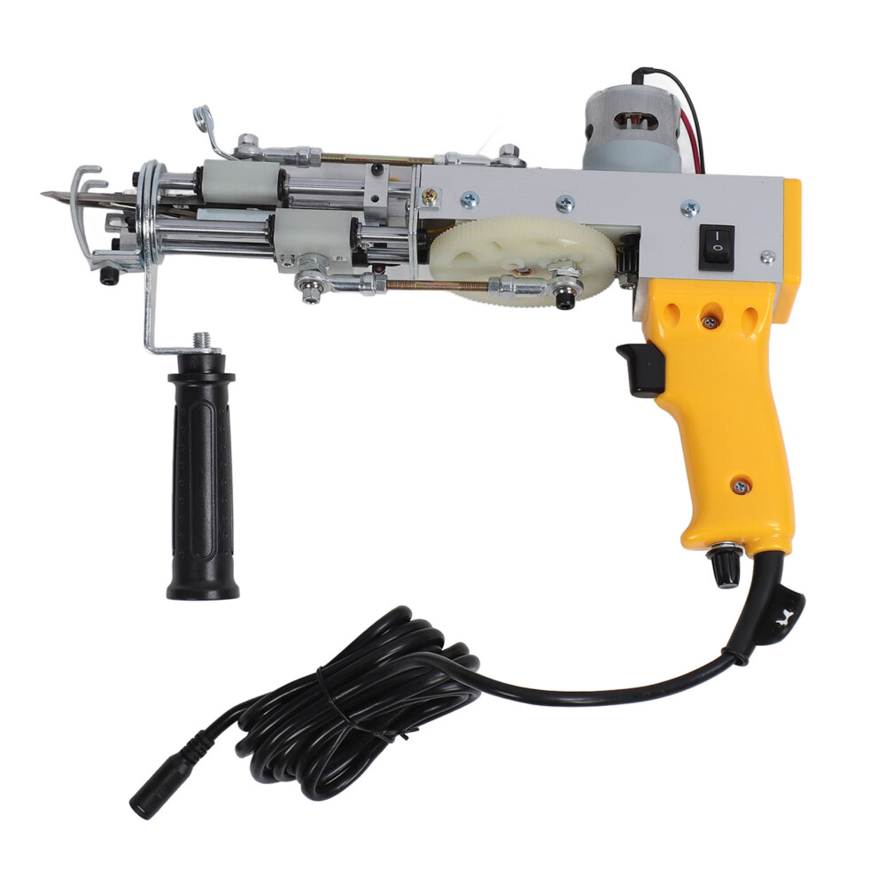 2 in 1 Electric Rug Gun Kit - 40 Stitches/sec, 24x33cm Yellow-image-OPC-PKFZ6MF-NEW