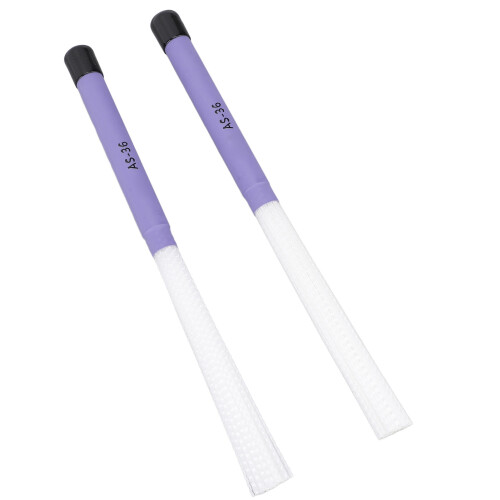 1 Pair Drum Brush Slick Handle Nylon Telescopic 2