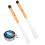 1 Pair Drum Brush Slick Handle Nylon Telescopic 12