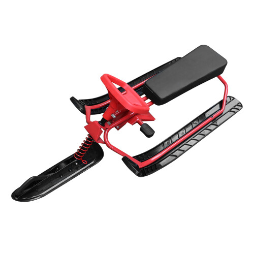 Snow Racer Sled Ski Sled with Steering Wheel and 1