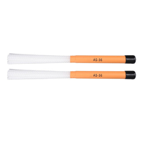 1 Pair Drum Brush Slick Handle Nylon Telescopic