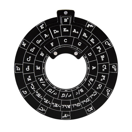 Circle of Fifths Wheel Metal Melody Tool Music 1