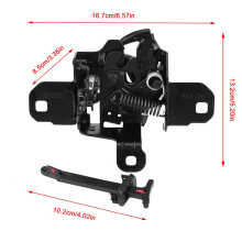 Haubenverschluss mit Griff für Bora Golf IV 1J0 823 509E Schwarz