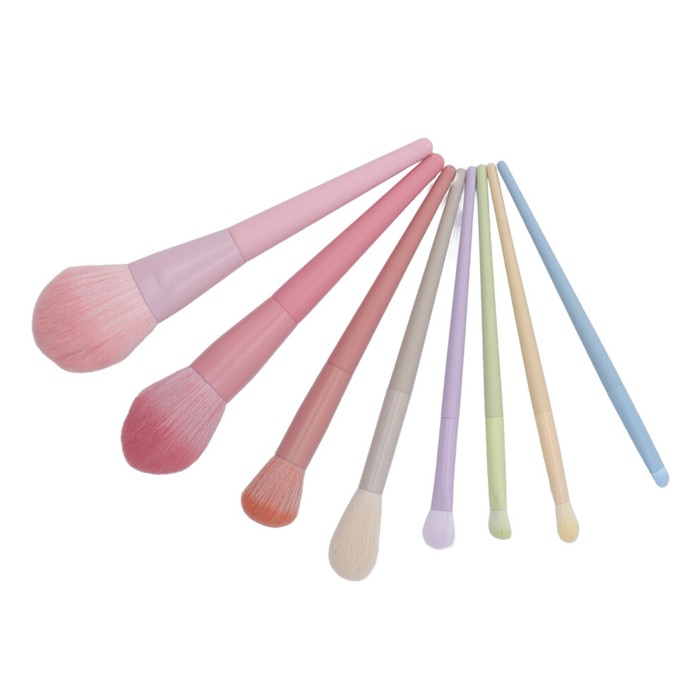8pcs Makeup Brush Set Artificial Fiber Wool Professional Full Face Brushes