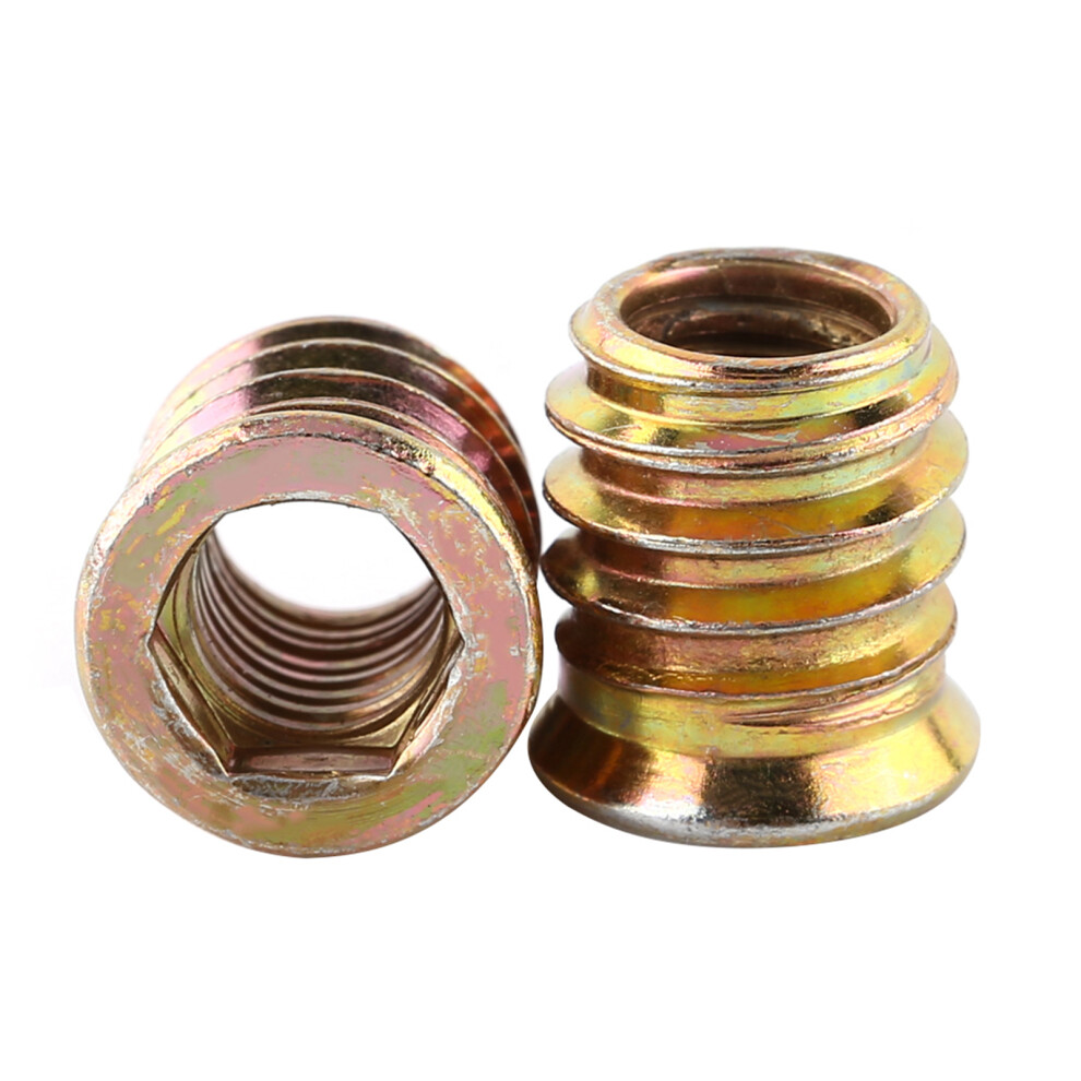 Wood Threaded Insert Nuts Zinc Plated Carbon Steel