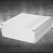 Matte Silver Aluminium DIY Gehäusebox 54x145x150mm Split-Typ