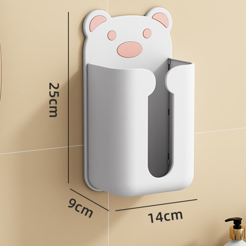 Modern Bear Wall Mounted Tissue Box Cover, PP, 25x9x14cm 1