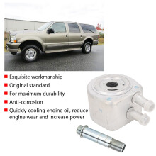 Car Engine Oil Cooler Filter Adapter for Ford V8 V10 6.8L 1998-2007