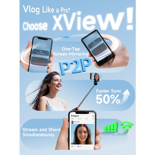 SYNCO XView Vlog Selfie Monitor Screen for iPhone & Android 1