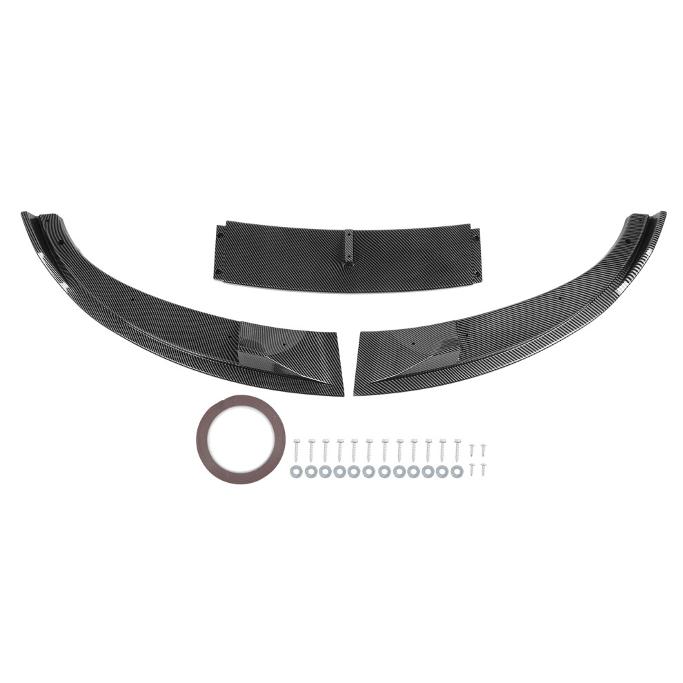 3Pcs Front Bumper Lip Spoiler High Strength Sporty 8320539237749