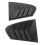 1 Pair Rear Window Louver Left Right Scratch 13