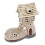 Village Pottery Small Boot House Tea Light Holder - Beige 1