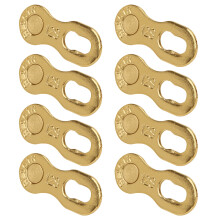 Fahrrad-Zubehör 4 Paar Stahl-Kettenschlösser für 12-Gang Fahrräder Gold