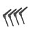 4PCS Metal Machine Knobs Adjustable Fixing Handle 6