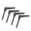 4PCS Metal Machine Knobs Adjustable Fixing Handle 5