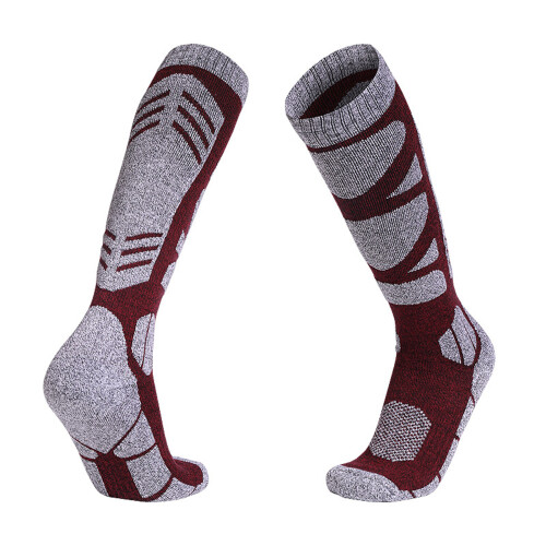 Knee High Winter Ski Socks Warm Breathable Sweat