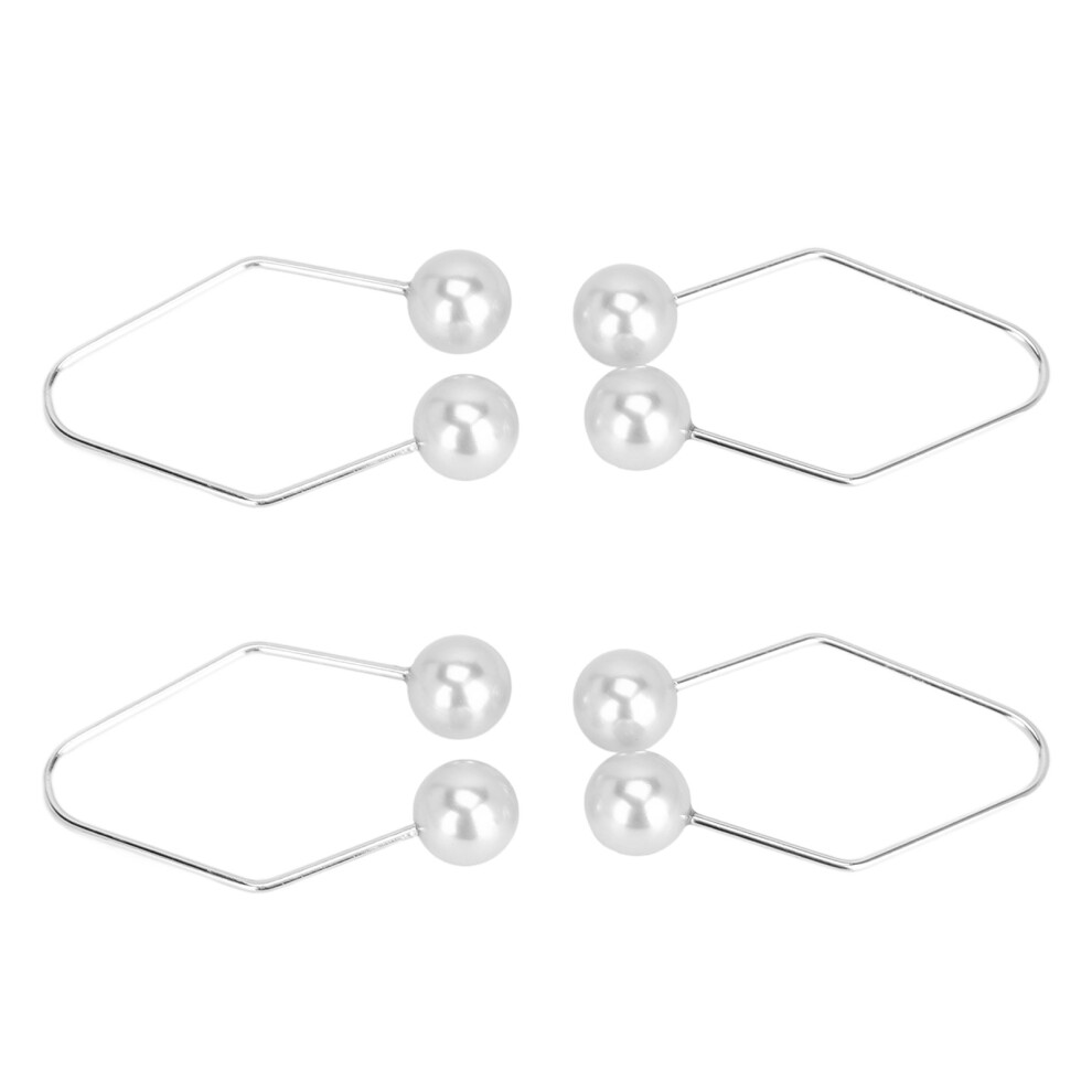 White 2 Pair Facial Dimple Maker Tool Alloy For Face Cheeks & Smile Enhancement