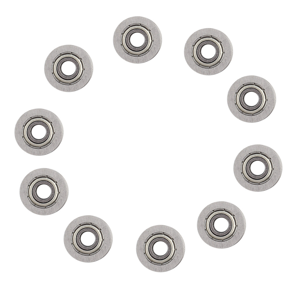 10Pcs U624zz U Groove Ball Bearing Guide Pulley 8320539240640