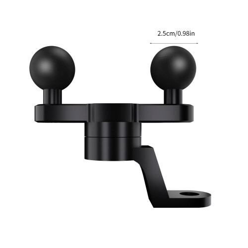 Ball Head Mount Adapters Motorcycle Bike Handlebars Double Head 2