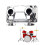 Drum Connector Clamp Base Cowbell Mount Bracket Metal Double 2