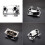 Drum Connector Clamp Base Cowbell Mount Bracket Metal Double 4