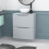 NES Home Nes Home 600mm Freestanding Matte Grey Vanity Unit Round Bowl Basin 1