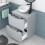 NES Home Nes Home 600mm Freestanding Matte Grey Vanity Unit Round Bowl Basin 5