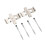 Front Brake Pad Pins Fitting Set MBA1296 109‑1296 3