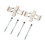 Front Brake Pad Pins Fitting Set MBA1296 109‑1296 2