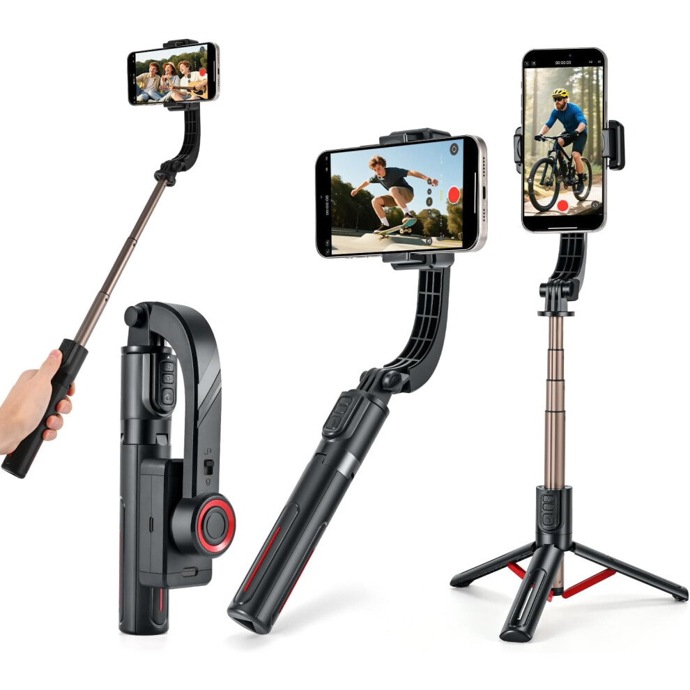 Weiibdie Gimbal Stabilizer For Smartphones,1-Axis Phone Gimbal With Remote 5056075008989