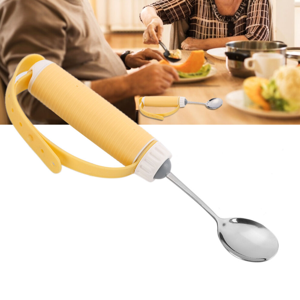 Eating Aids Utensil Set for Disabled & Elderly â Spoon & Fork, Plastic & Stainless Steel