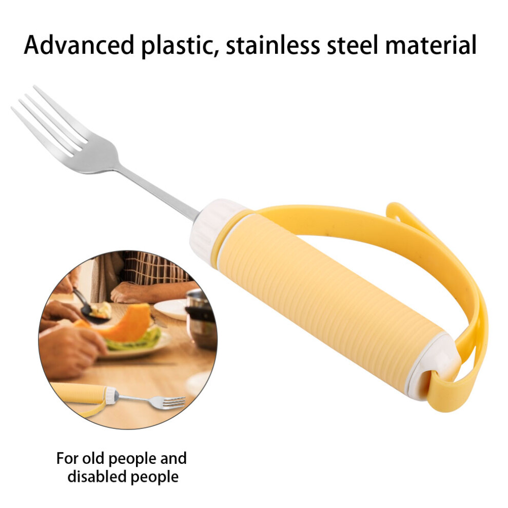 Eating Aids Fork & Spoon Set for Elderly Disabled Stroke Patients