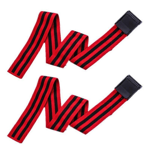 2PCS Occlusion Training Bands Blood Flow Restriction Bands Bicep Muscle Training Straps 1