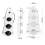 Electric Guitar Wired Loaded Control Plate with 3 Way Switch 3