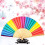 Folding Fan Handheld Nylon Cloth Foldable Hand Fan Festivals 4