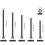 200pcs Stainless Steels Machine Screws Nut and  Bolt Socket Head 5
