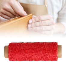 24 Farben 150D Wachsgarn für Ledernaht Flachkordel DIY 50m
