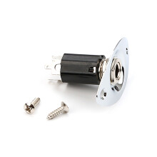 Oval 6.35mm Output Jacks Plate Socket Output Input Jacks Plate