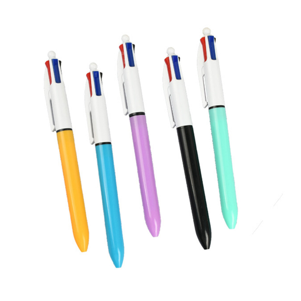 5 Pieces Multicolor Ballpoint Pen 4-Colors-in-1 Multicolor Pen-image-OPC-PKFZMCW-NEW