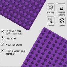 (Purple) 2024 Chocolate Candy Molds, Silicone Mold Food-grade Mini Jelly Mold, Used For Baking Biscuits 2025