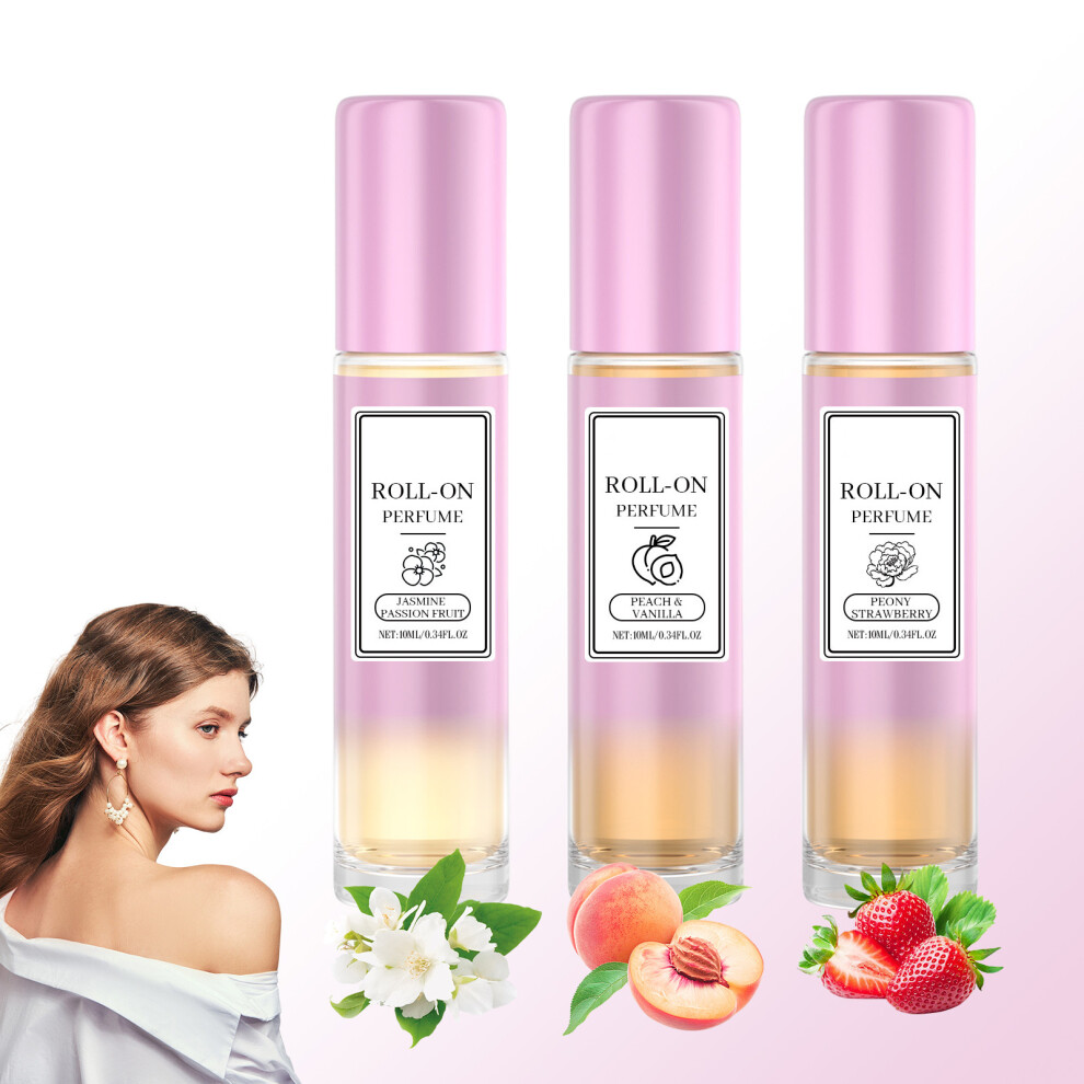 (White) Perfume High Lasting Fresh Ladies' Perfume Convenient To Carry And Give Gifts 10ml 3pc-image-OPC-PKFZPB2-NEW