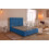 (Single, Blue) Budapest Velvet Bedframe with Optional Ottoman Storage - Classic & Modern 1