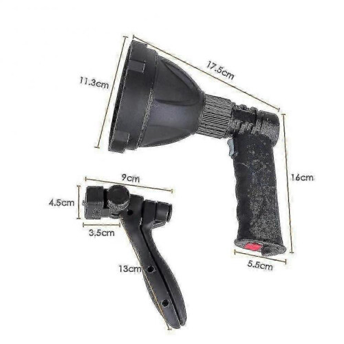 Led Hand Held Spotlight Usb Rechargeable Camping Hunting Flashlight Torch Lamp 2