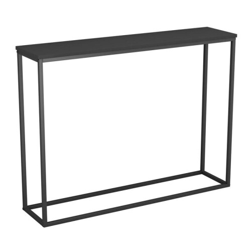 (Grey) Modern Wooden Console Table with Metal Legs 1