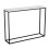 (White) Modern Wooden Console Table with Metal Legs 3