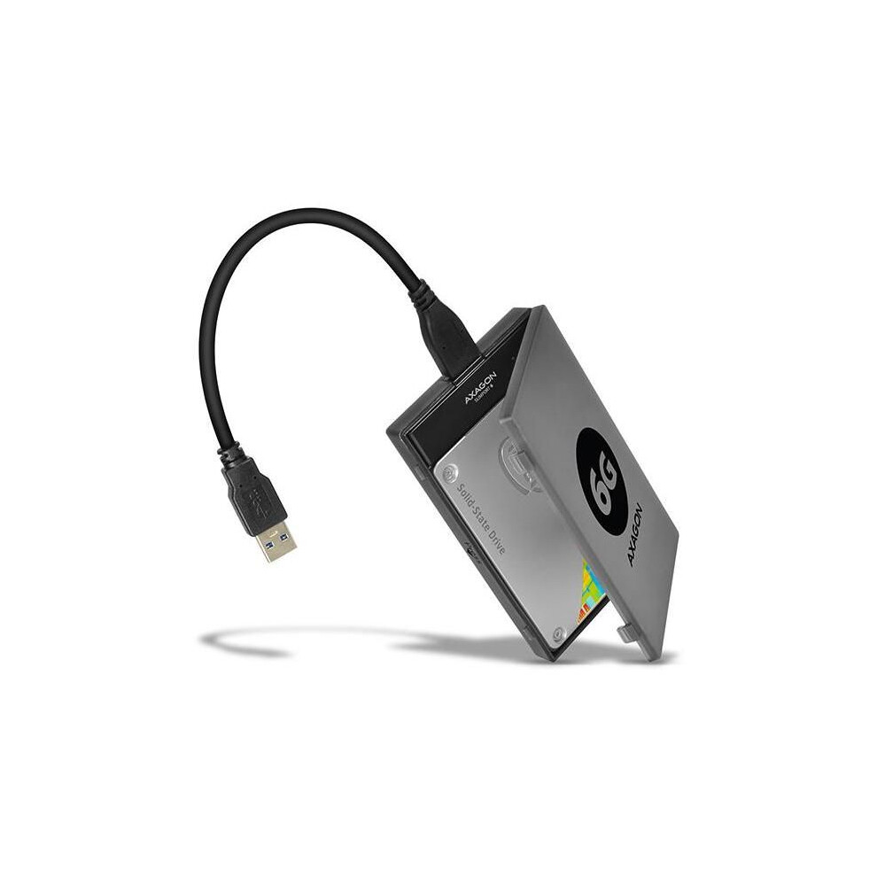 Axagon ADSA-1S6 USB 3.0 - 2.5 HDD SATA, HDD / SSD-Gehäuse, 2.5, SATA, Serial ATA II, Serial ATA III, 5 Gbit/s, Hot-Swap, Schwarz - Bild 4