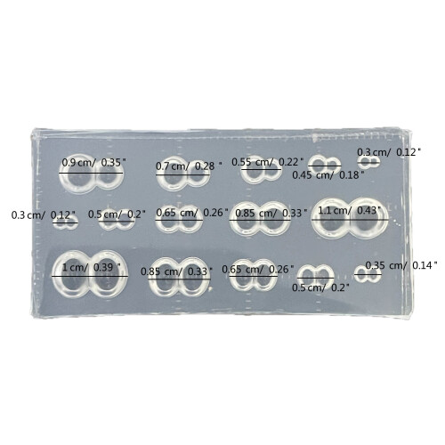 Chic Miniature Dolls with Unique Eye Designs Silicone Mould for 2